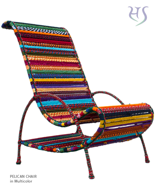 Pelican Chair in Multicolor by Sahil & Sarthak